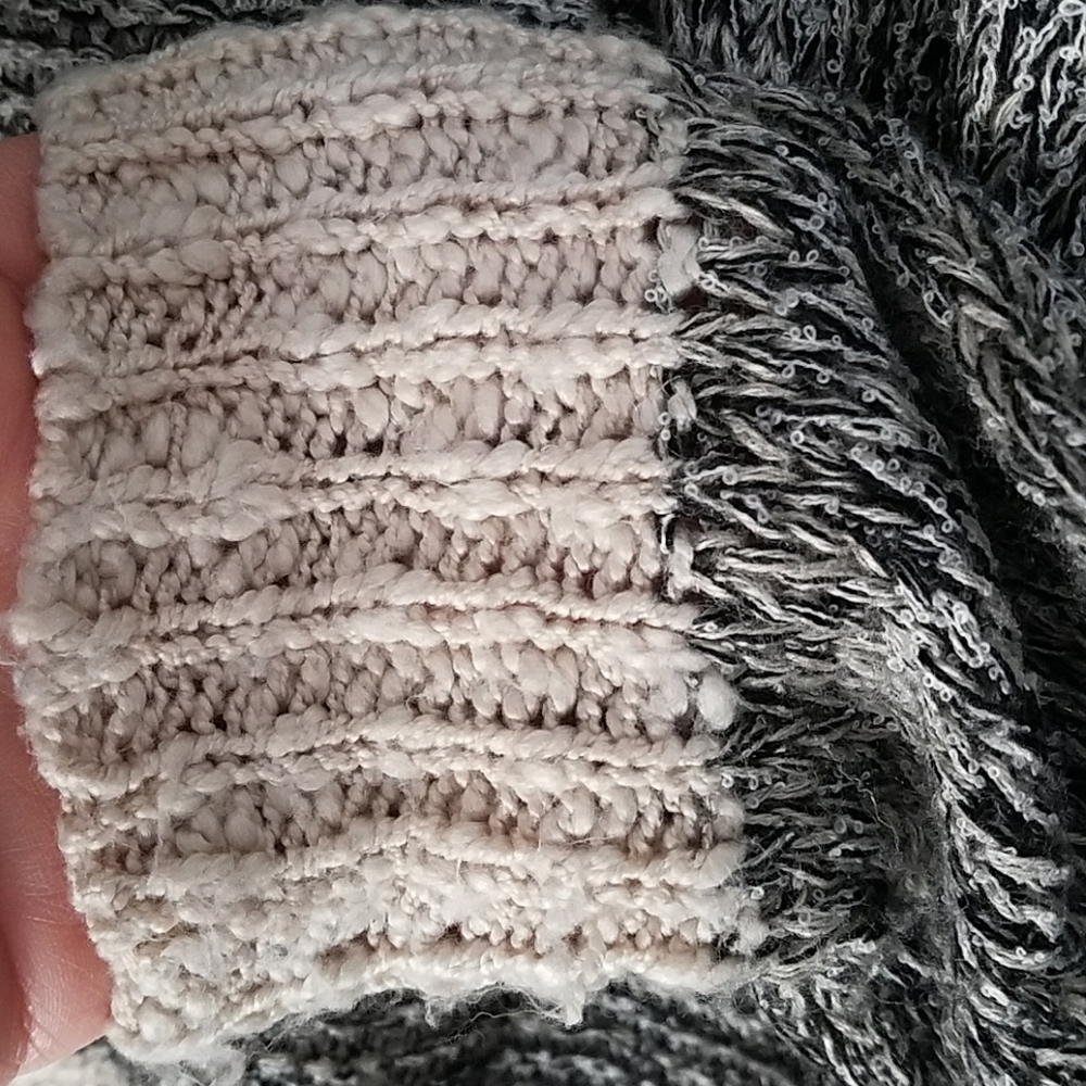 SKIES ARE BLUE Draped open knitted sweater S - Picture 4 of 7